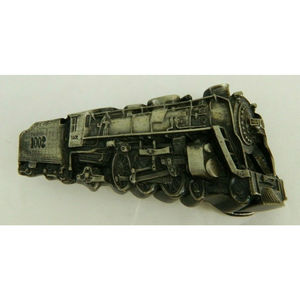 Vintage Bergamot Brass Works Locomotive #1002 Belt Buckle 1978